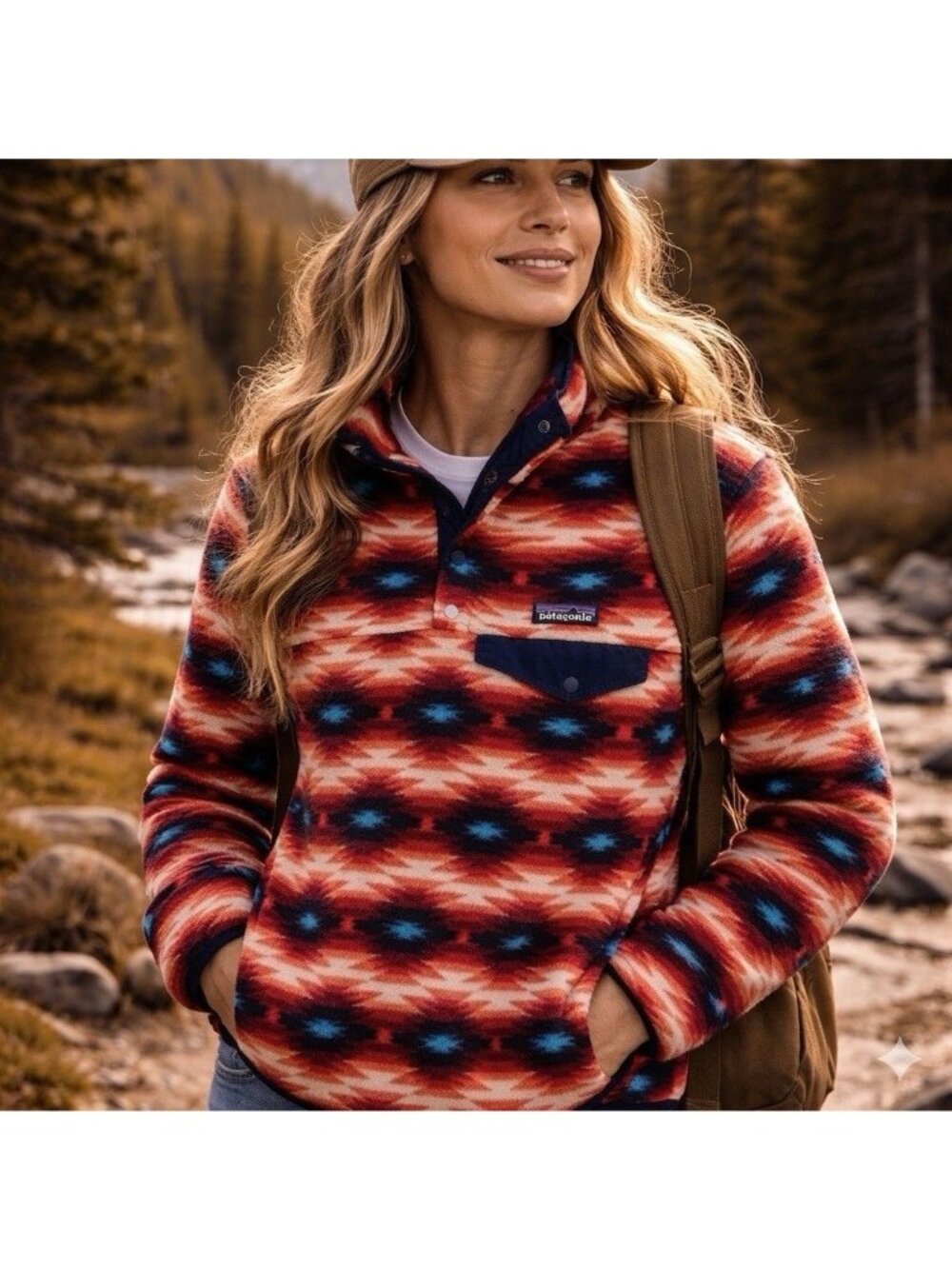 Patagonia Lightweight Synchilla® Snap-T® Pullover Sz S Wild Desert Aztec - Picture 1 of 9